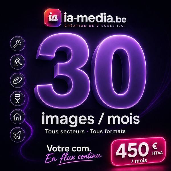 30 images / mois — 550€ HTVA