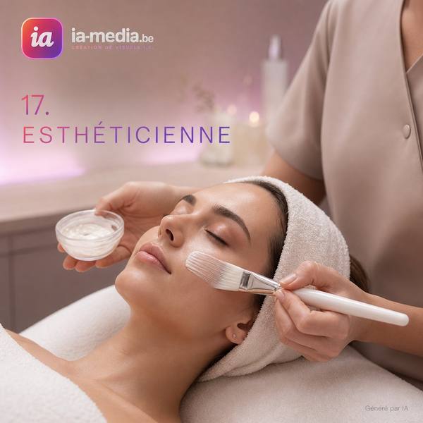 Esthéticienne — visuel IA