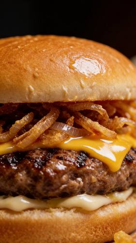 Burger closeup